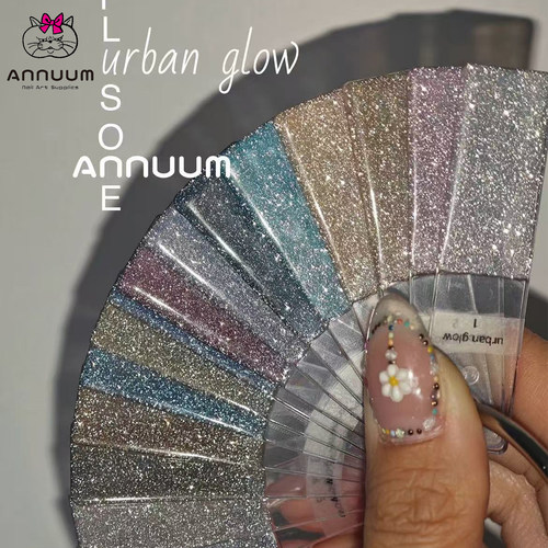 ANNUUM&PLUSONE爆闪碎钻甲油胶