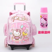 Mới HelloKitty ba vòng sáu vòng trẻ em túi xe đẩy trường tiểu học ba lô đeo vai nữ 1-3-6 lớp - Túi bé / Ba lô / Hành lý