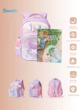 Подлинный школьник Kuromi Начальная школа дети 113 Ridge Ridge Ridge Girl Light Coolo Ricke Rackpack рюкзак