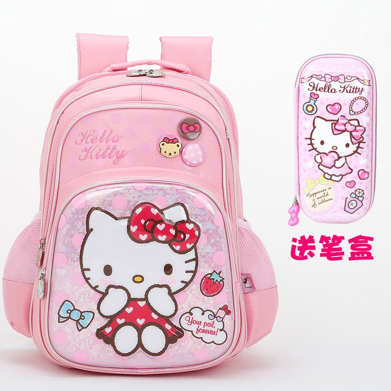 HelloKitty¶ùͯСѧÉúÊé°ü1-3-4Äê¼¶Ë«¼ç±³°ü»¤¼¹¼õ¸ºÅ®ÉúËͱʴü