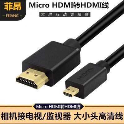 Micro HDMI转HDMI线 4K适用于索尼微单A7R3 a7m3 a7s2相机监视器