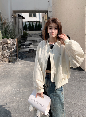 ENNKStudio2025秋季新款百搭宽松夹克棒球服小个子短款外套女上衣