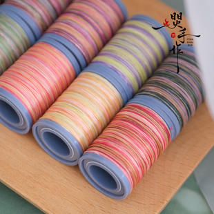 0.2高光泰蜡段染线金刚结轮回手绳用迷你轴经典色