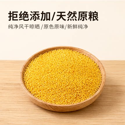 内蒙古赤峰金苗汉粮小米5斤月子米孕妇米新米农家自种正宗黄小米
