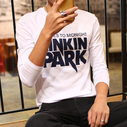 长袖青少年精梳纯棉宽松