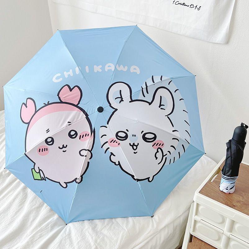 女神两用小折叠太阳伞韩系雨伞日晴雨清新学生紫外线防创意遮阳伞