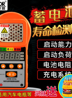 胜利仪器VC3015A/B/C电池测试仪 汽车电动车蓄电池容量电瓶检测仪