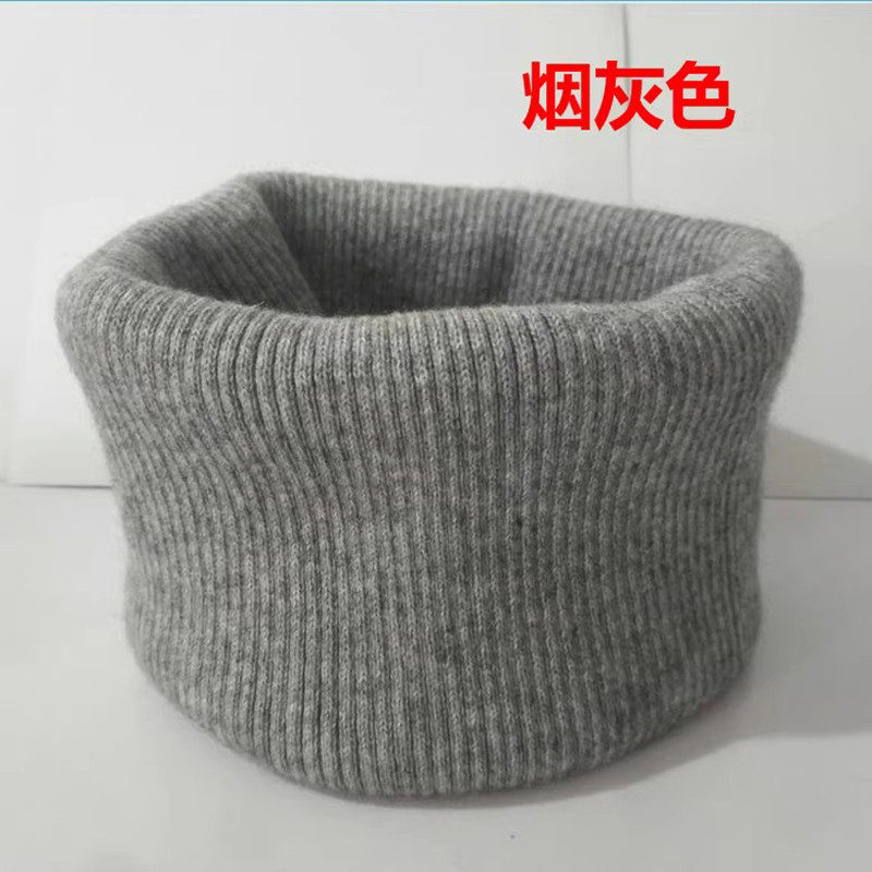 羊绒围脖套头加厚保暖脖套男女秋冬季护颈椎中老年防寒围巾假领子
