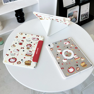 ipadair7保护套透明华为matepad11.5s小米平板8pro第11代一加oppo4防弯vivo2猫咪iqoo3壳kt Y折磁吸可拆分