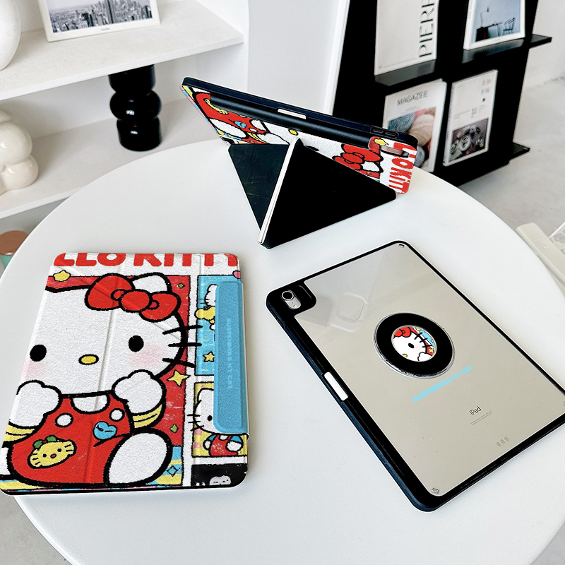 【3+y折磁吸拆分】猫适用华为matepad12.2小米平板8proipadair7保护套vivo一加iqoo5透明oppo2带笔槽kt壳12.1