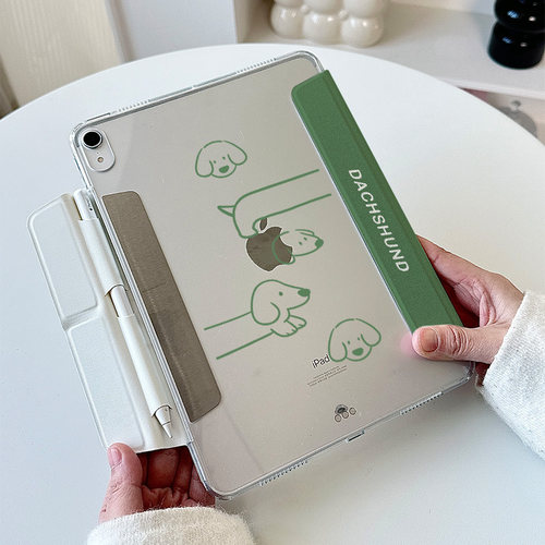 【3+y折可拆分】带笔套ipadair7保护套无笔槽苹果pro11适用华为matepad12.2小米平板6腊肠狗11.5s透明mini壳9