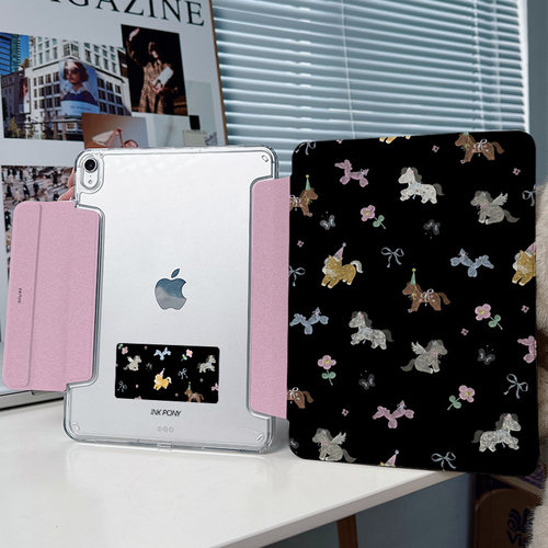 【3+Y折搭扣无笔槽】小马ipadair8保护套第11代适用华为matepad11.5s壳oppo5vivo4卡通mini小米平板8pro13/12
