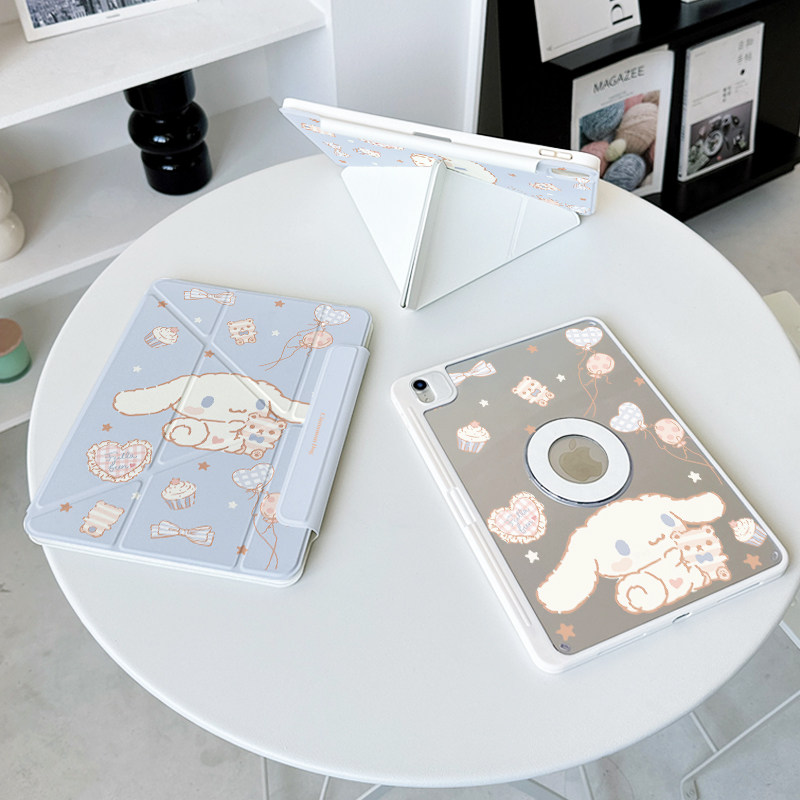 【3+Y折磁吸拆分】大耳狗ipadair7保护套pro11适用华为matepad12.2透明小米平板8iqoo2带笔槽oppo4壳vivo女生,3C数码配件,平板电脑保护套/壳,淘宝优惠券,粉丝福利购,淘宝优惠卷