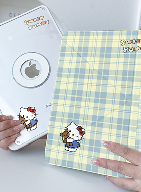【3+Y折磁吸x可拆分】猫咪格纹2025适用小米平板pro11代6透明ipadair7保护套11.5s防弯matepad12.2女生壳mini