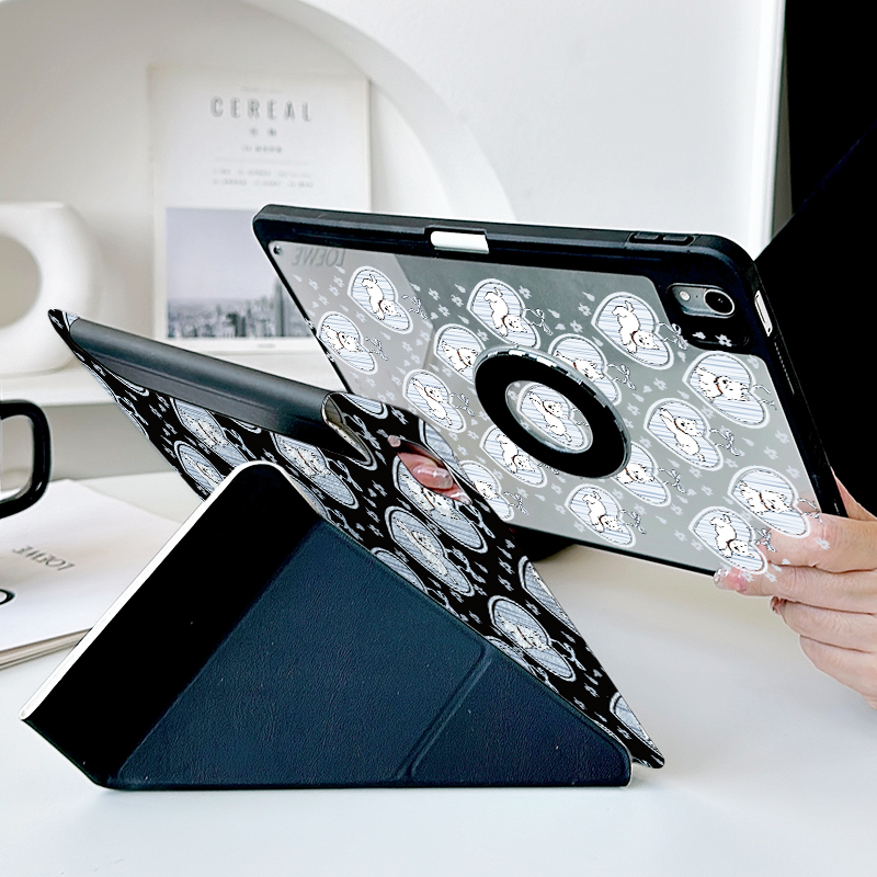 【Y折磁吸可拆分x带笔槽】西高地狗ipadair6保护套苹果pro11适用华为matepad11.5s小米平板7卡通12.2mini硬壳