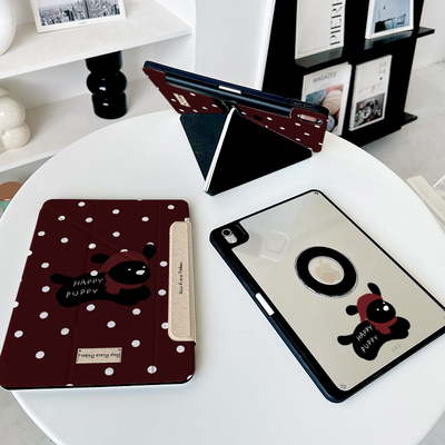 【Y折磁吸可分离x带笔槽】新年小狗ipadair6保护套苹果适用华为matepad11.5s小米平板7透明12.2防弯pro11壳女