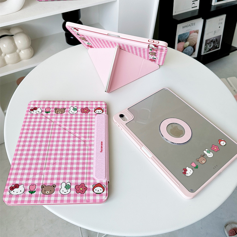 【3+y折x圆环磁吸】适用苹果ipadair7保护套第11代华为maptead12.2寸小米平板6pro11透明vivopad5壳kt猫11.5s