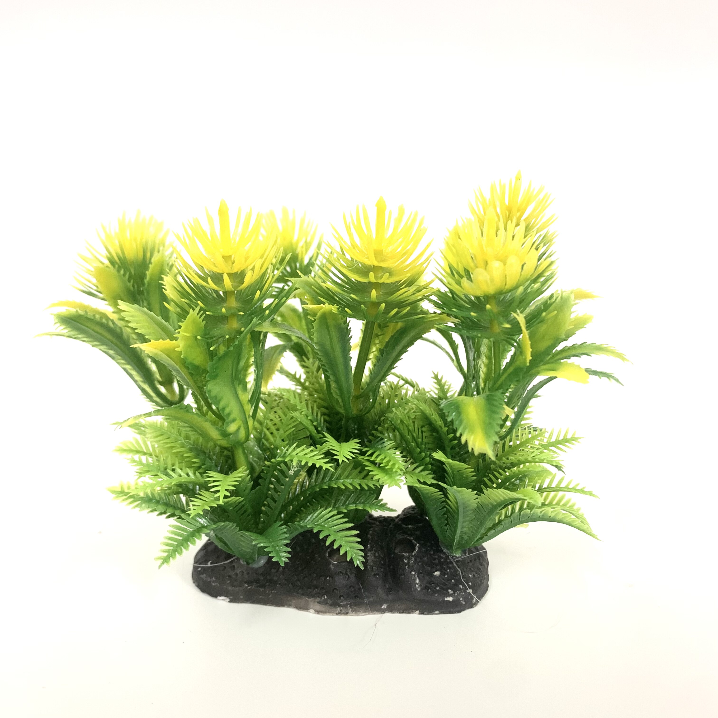 鱼缸仿真水草松刺球塑料盆栽室内桌面迷你假花摆件家居装饰植物