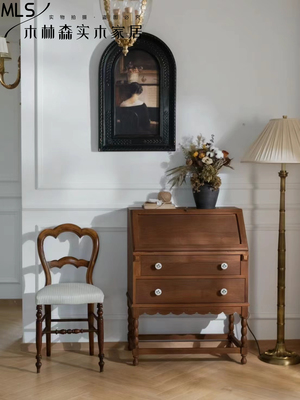 实木复古中古储物柜家用斗柜收纳