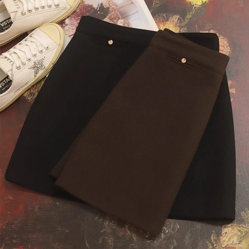 短裙a型小香风羊毛呢半身裙女