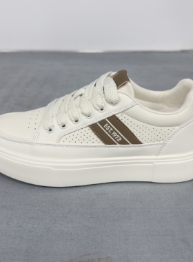 NDU2026舂商场同款新款男鞋小白鞋运动板鞋厚底休闲鞋