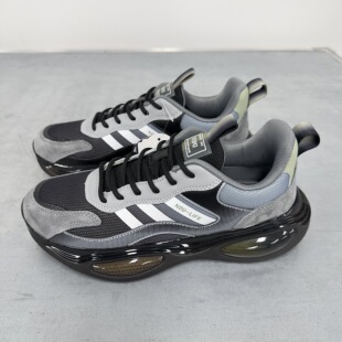 NDU男鞋2026新款透气网面休闲鞋男潮流时尚轻便舒适厚底运动鞋