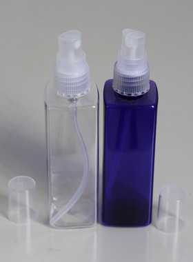 100ml 方    PET 乳液分装瓶 纯露瓶 方形塑料瓶 玻璃瓶质感