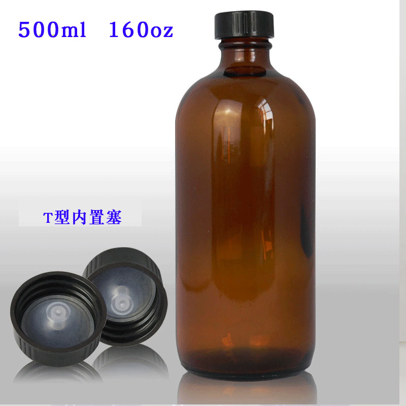 玻璃纯露液体茶色精油瓶