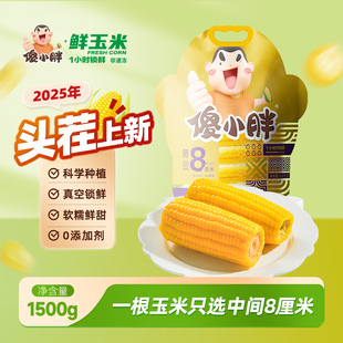 傻小胖甜糯玉米真空即食新鲜内蒙东北玉米棒礼盒苞米早餐代餐粗粮