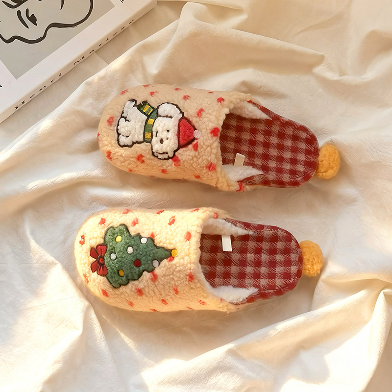 保暖可爱棉拖鞋女ins2025冬季