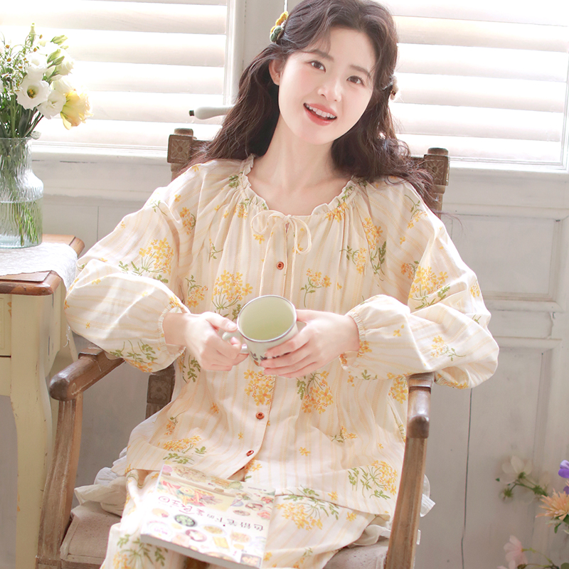 富朵春夏纯棉月子服产后哺乳衣家居服怀孕期产妇薄款睡衣待产服