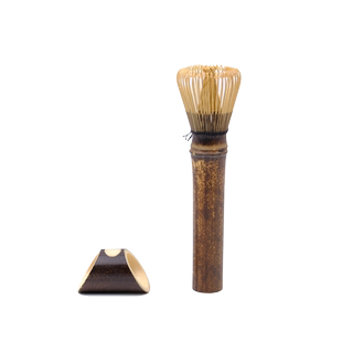 汇茶紫竹白竹长柄茶筅八十百二十本立抹茶搅拌刷抹工具日式茶道具