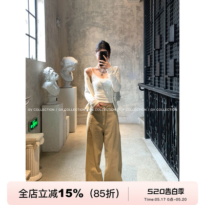 直筒松弛细节设计感休闲裤