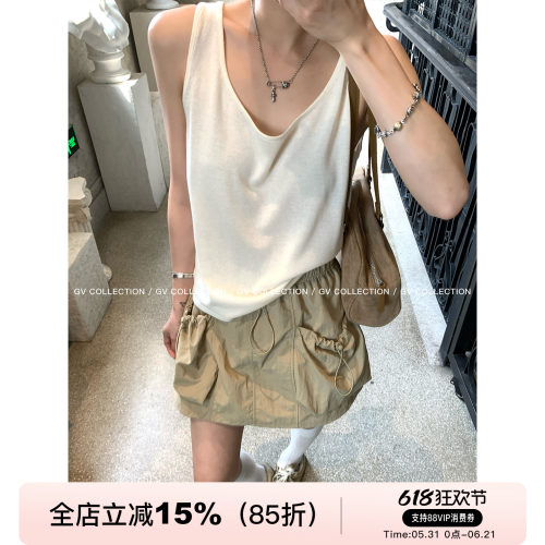 莱赛尔亚麻舒适感无袖背心