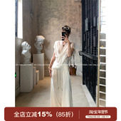 氧气日常 白色棉麻抽绳阔腿工装 裤 GV大白哥 直筒通勤休闲长裤 女