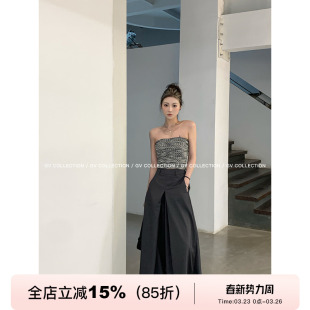 女遮肉酷飒裤 GV大白哥 秋夏新款 超重工垂坠阔腿西裤 子潮 雅痞西裤