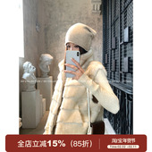 GV大白哥静奢柔光 立体渐变皮毛一体环保皮草马甲秋冬上衣女保暖