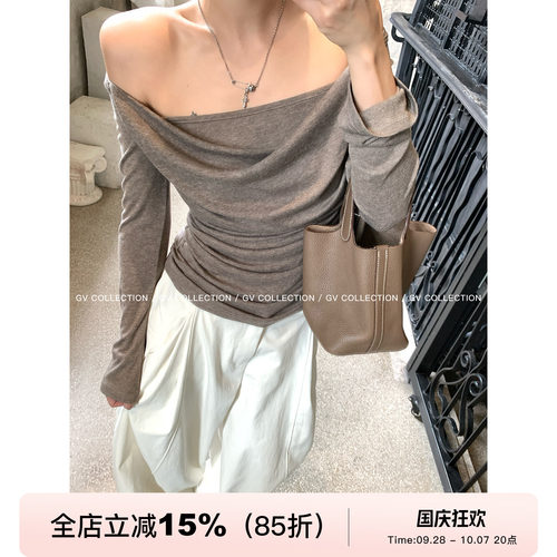 一衣多穿假两件堆堆设计感上衣