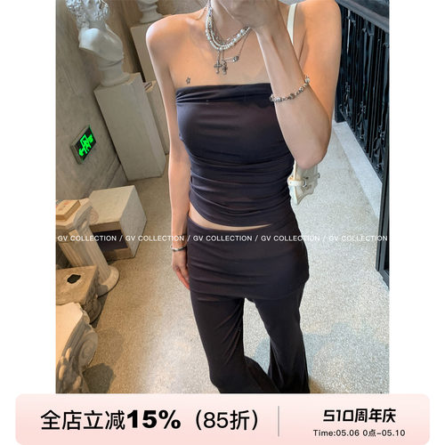 超模Vibe抹胸长裤套装