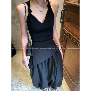 纽结弹力修身 显瘦背心吊带 超模比例 立减20% 4.07 20点