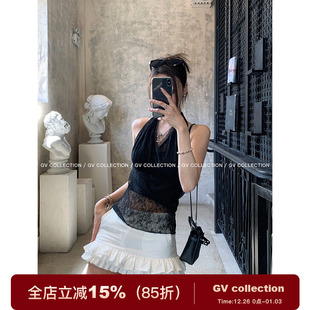 A字廓形百搭出街休闲裤 立体花边防走光裙裤 女 m1u系少女 GV大白哥