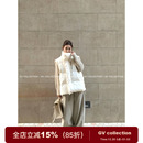 上衣女 90绒立领大翻领羽绒服马甲背心冬季 GV大白哥 蓬松奶包