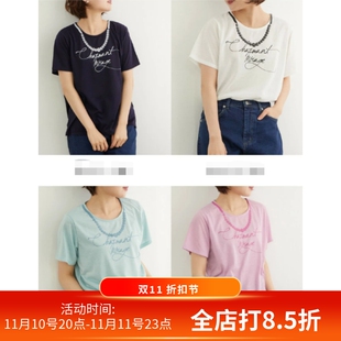 T恤女2022夏宽松显瘦休闲上衣 外贸字母印花短袖 交个朋友