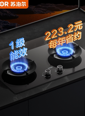 苏泊尔MB17S燃气灶煤气灶双灶家用厨房台嵌两用天然气液化气灶具
