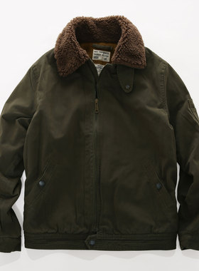 米西冬季美式复刻海军夹板短款飞行服夹克保暖棉衣男外套