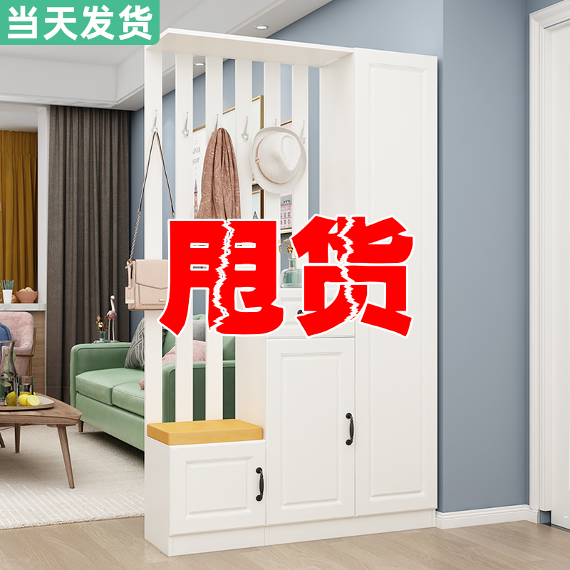 进门玄关柜鞋柜一体简约现代入户屏风客厅双面装饰轻奢门厅隔断柜