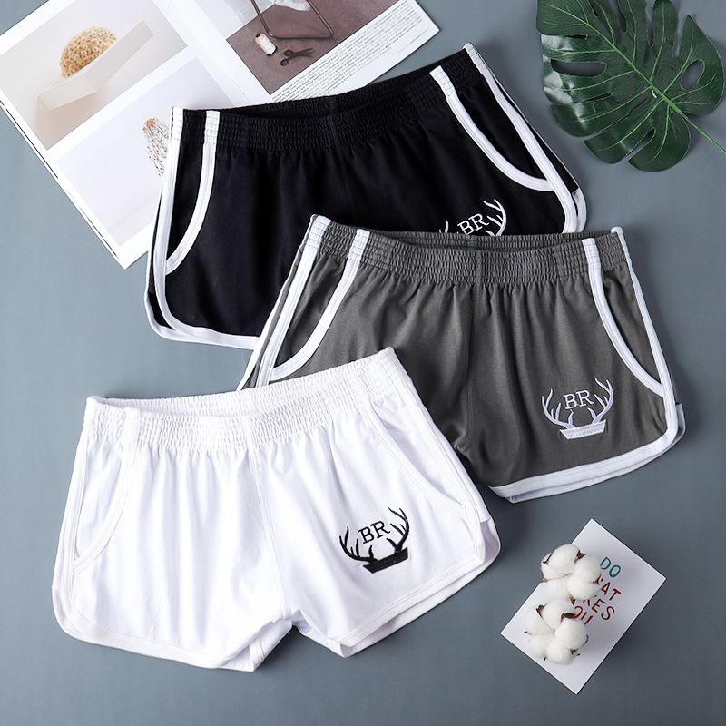 宽松男士内裤男平角裤透气舒适四角裤潮流个性阿罗裤男生短裤底裤