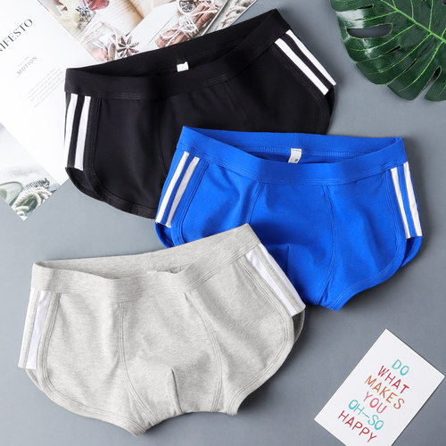 纯色男士内裤男平角裤裤