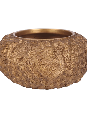 桌面摆件铜盆佛香天逸