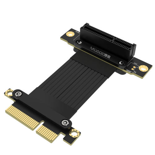 全速台式 网卡阵列卡 PCI-E 4.0 x4延长线 pcie转接线 4X 64P EMI